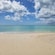 Clouds over a tranquil beach